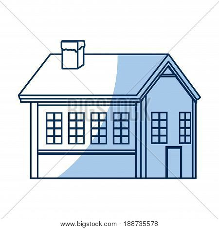 cartoon christmas ginger house dessert food, outline image vector illustration