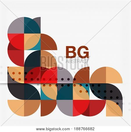  modern elegant circle banner. template background for workflow layout, diagram, number options or web design