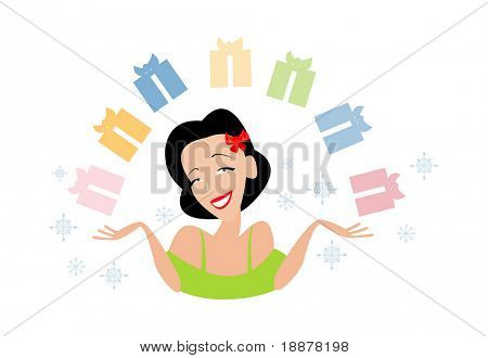 vektor billede for xmas salg