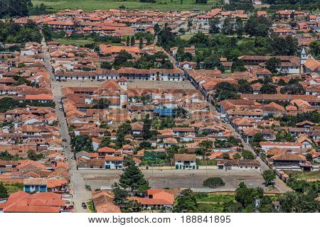 Villa de Leyva  skyline cityscape Boyaca in Colombia South America