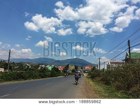 Rural Road In Bao Loc, Vietnam