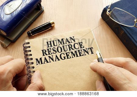 Book with title HRM - Human Resource Management.
