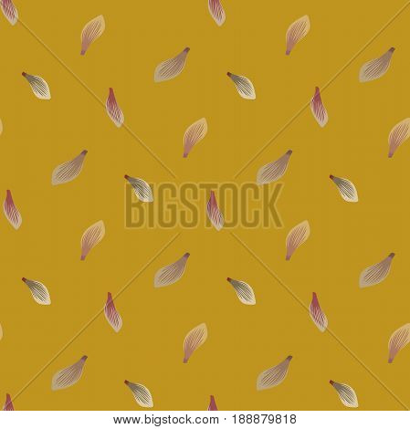 Floral Seamless Pattern With Petals Of Cyclamen Flowers