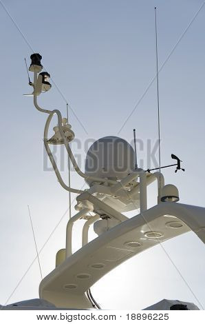 measures and telecommunications on the yacht