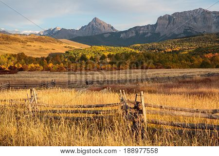 Autumn Scenery in the Rocky Mountains of Colorado