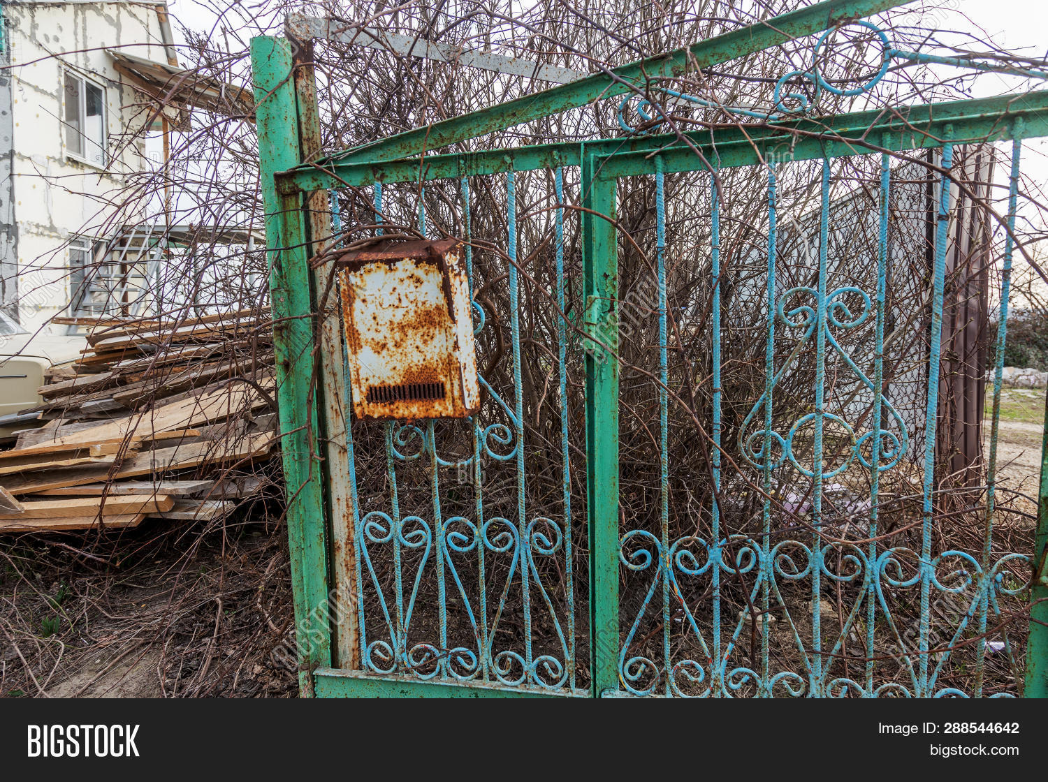 Letter box for fence post