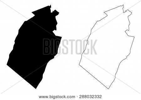 Najaf Governorate (republic Of Iraq, Governorates Of Iraq) Map Vector Illustration, Scribble Sketch 