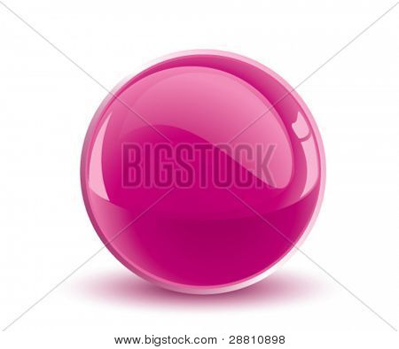 3d 矢量紫色球体