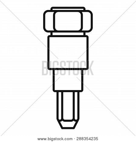 Car Injector Icon. Outline Car Injector Icon For Web Design Isolated On White Background