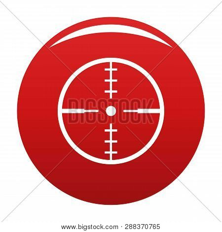 Thing Radar Icon. Simple Illustration Of Thing Radar Icon For Any Design Red