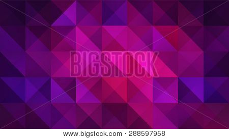 Geometric Purple And Pink Backdrop With Triangles