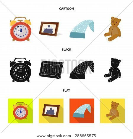 Vector Design Of Dreams And Night Logo. Collection Of Dreams And Bedroom Stock Vector Illustration.