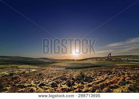 Beautiful Spring Sunset In  County Cork, Ireland.