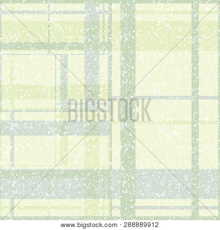 Vector Illustration Of Stylized Spatter And Plaids. This Monochromatic , Stylish Seamless Repeat Pat