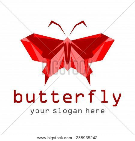 Red Butterfly Icon Vector Photo Free Trial Bigstock