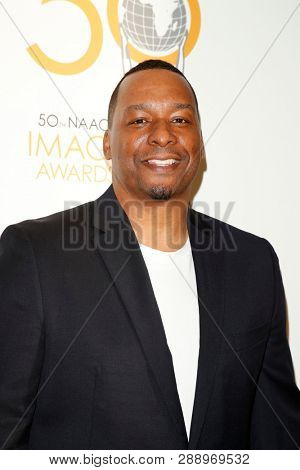 LOS ANGELES - MAR 9:  Deon Taylor at the 50th NAACP Image Awards Nominees Luncheon at the Loews Hollywood Hotel on March 9, 2019 in Los Angeles, CA