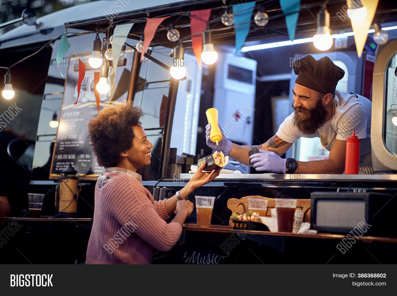 Food Truck Employee Image & Photo (Free Trial) Bigstock