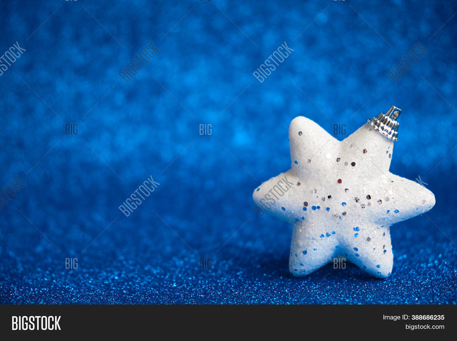Christmas Star On Blue Image &amp; Photo (Free Trial) | Bigstock