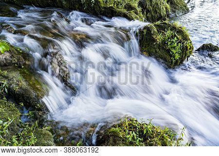 View At Vrelo River Waterfall At Perucac In Serbia