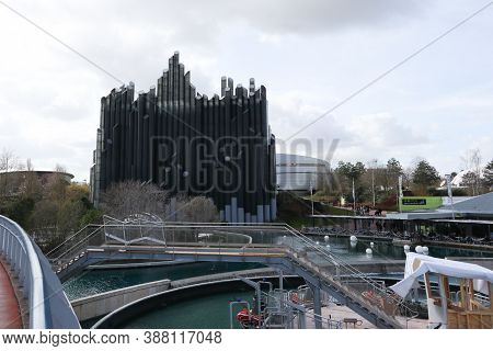 Poitiers Futuroscope, Nouvelle Aquitaine / France - 02 03 2019 : The Futuroscope Amusement Park Is S