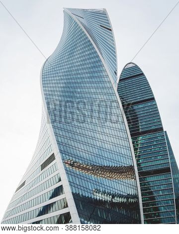 Moscow, Russia - October 03, 2020. Moscow International Business Center Mibc , Evolution And Empire 