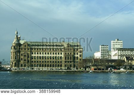 Haydarpasa Gari Train Station Main Building In Kadikoy With Its Typical German Architecture. Haydarp