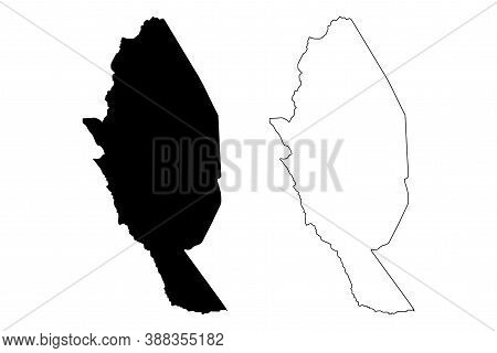 Kitui County (republic Of Kenya, Eastern Province) Map Vector Illustration, Scribble Sketch Kitui Ma