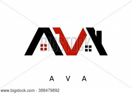 Typography Of Ava With Home Concepts Ready To Use