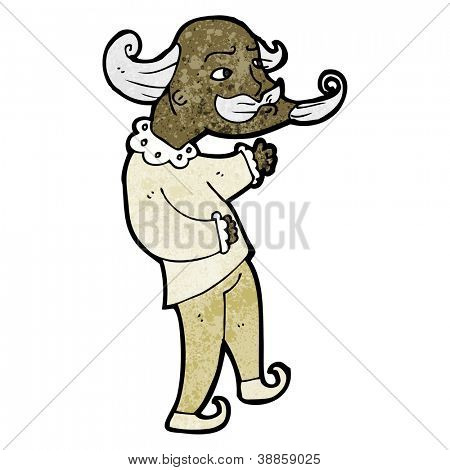 cartoon playwright man