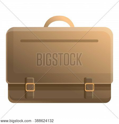 Belt Laptop Bag Icon. Cartoon Of Belt Laptop Bag Vector Icon For Web Design Isolated On White Backgr