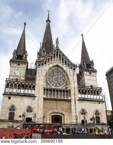 Manizales, Caldas / Colombia - June 08, 2013. Basilica Cathedral Of Our Lady Of The Rosary, Catholic