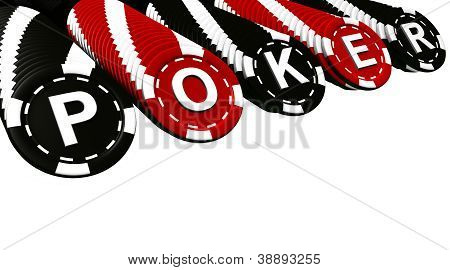 Poker Chips Rows