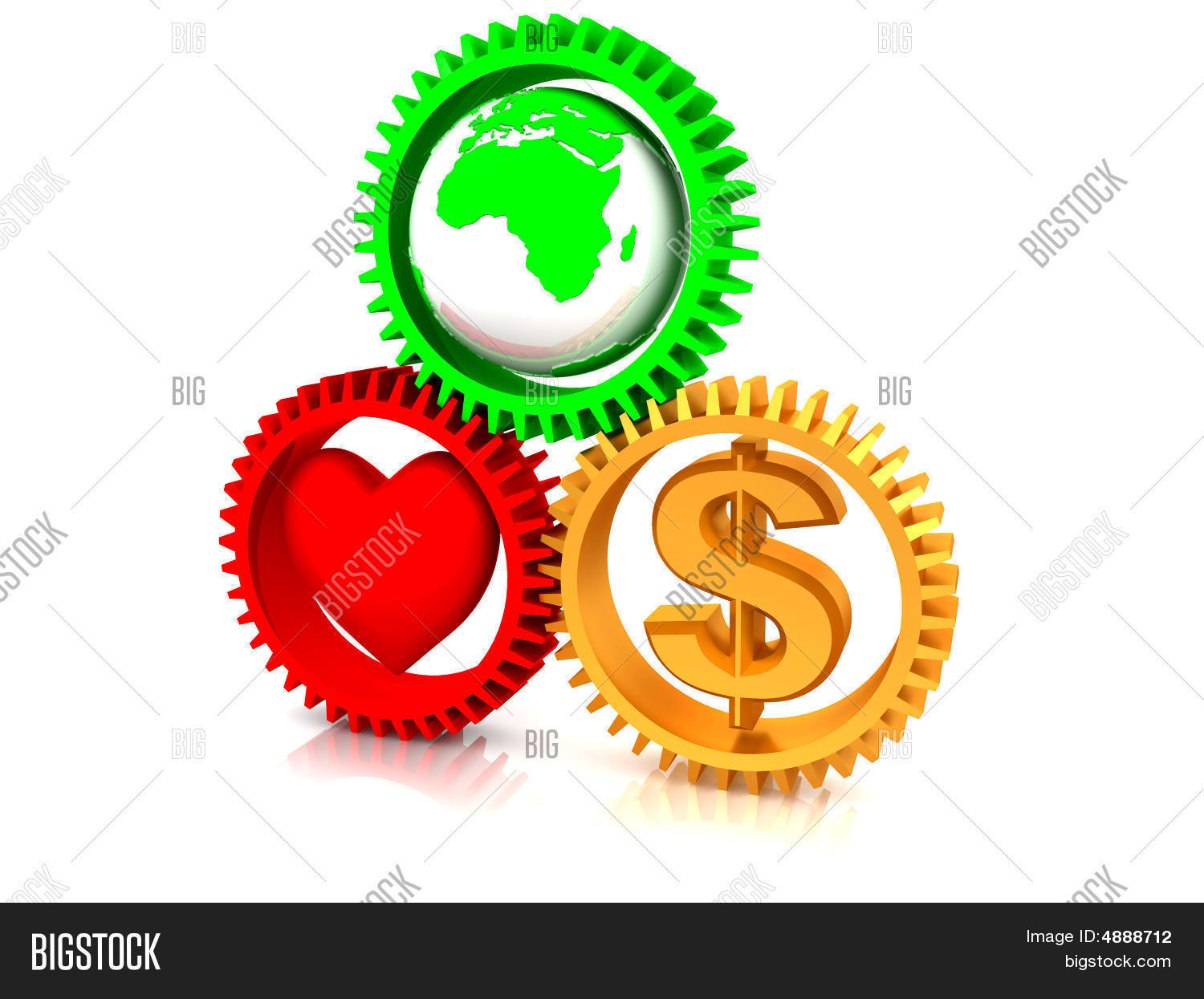 Heart, Earth, Money Image & Photo (Free Trial) Bigstock
