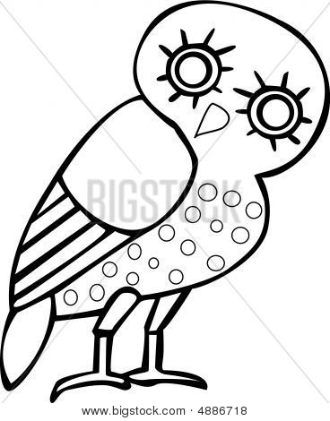 Greek Owl Sign, Symbol