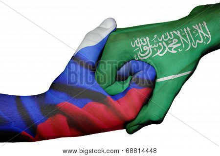 Handshake Between Russia And Saudi Arabia
