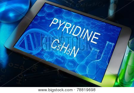 the chemical formula of pyridine