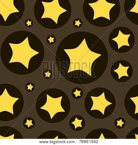 Stars in a circle seamless texture