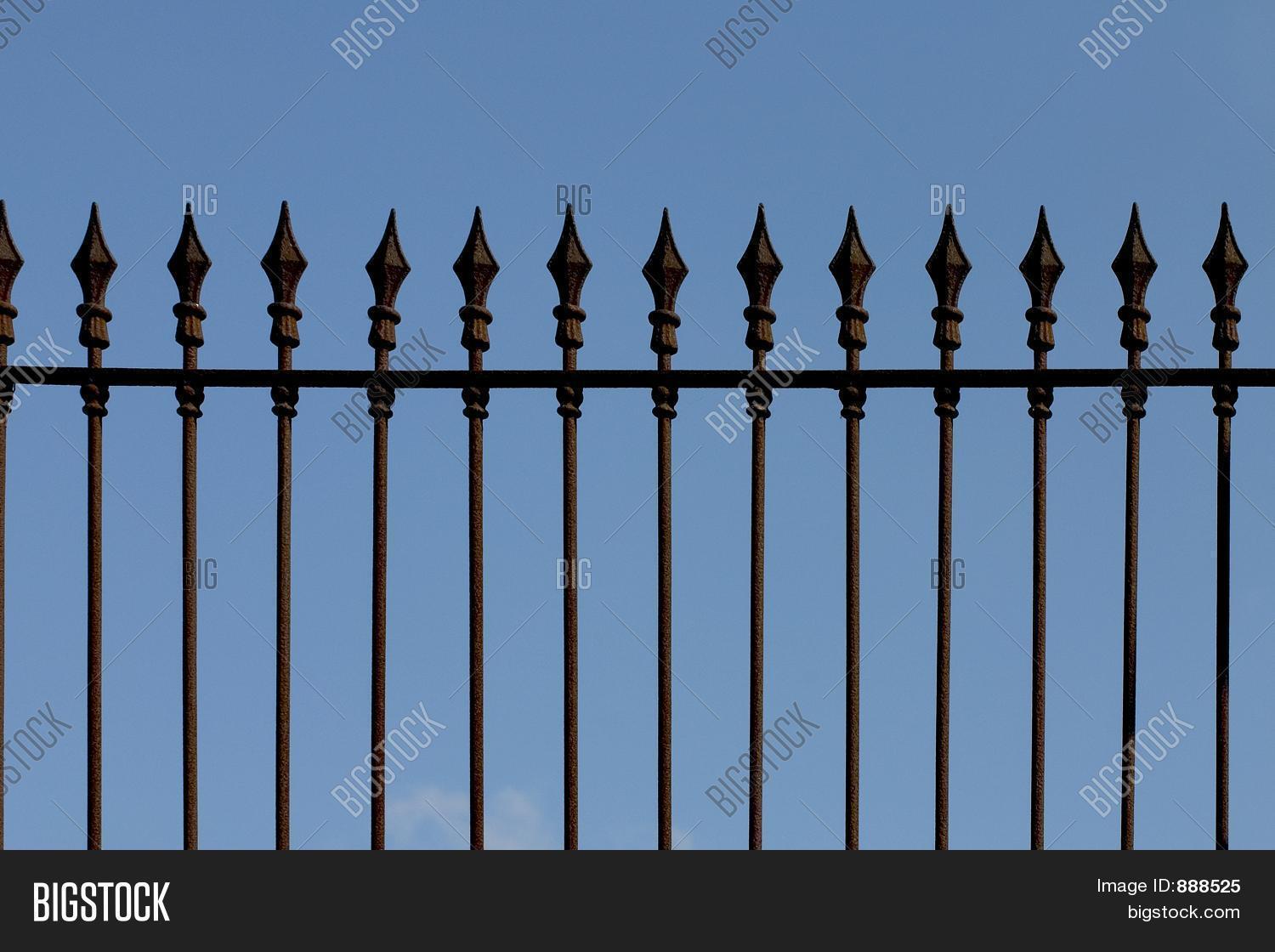 Iron Picket Fence Image & Photo (Free Trial) Bigstock