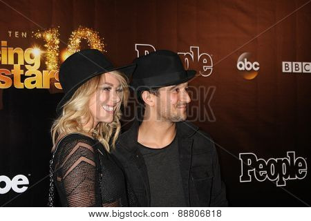 LOS ANGELES - April 21:  BC Jean, aka Brittany Jean Carlson, Mark Ballas at the 