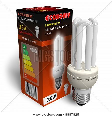 Lampe à faible consommation d'énergie avec forfait