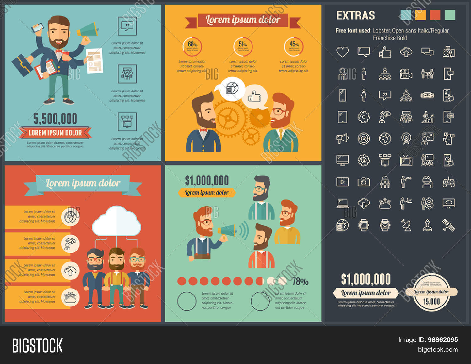 social media vector photo