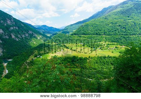 Tara River Landscape Near Mojkovac