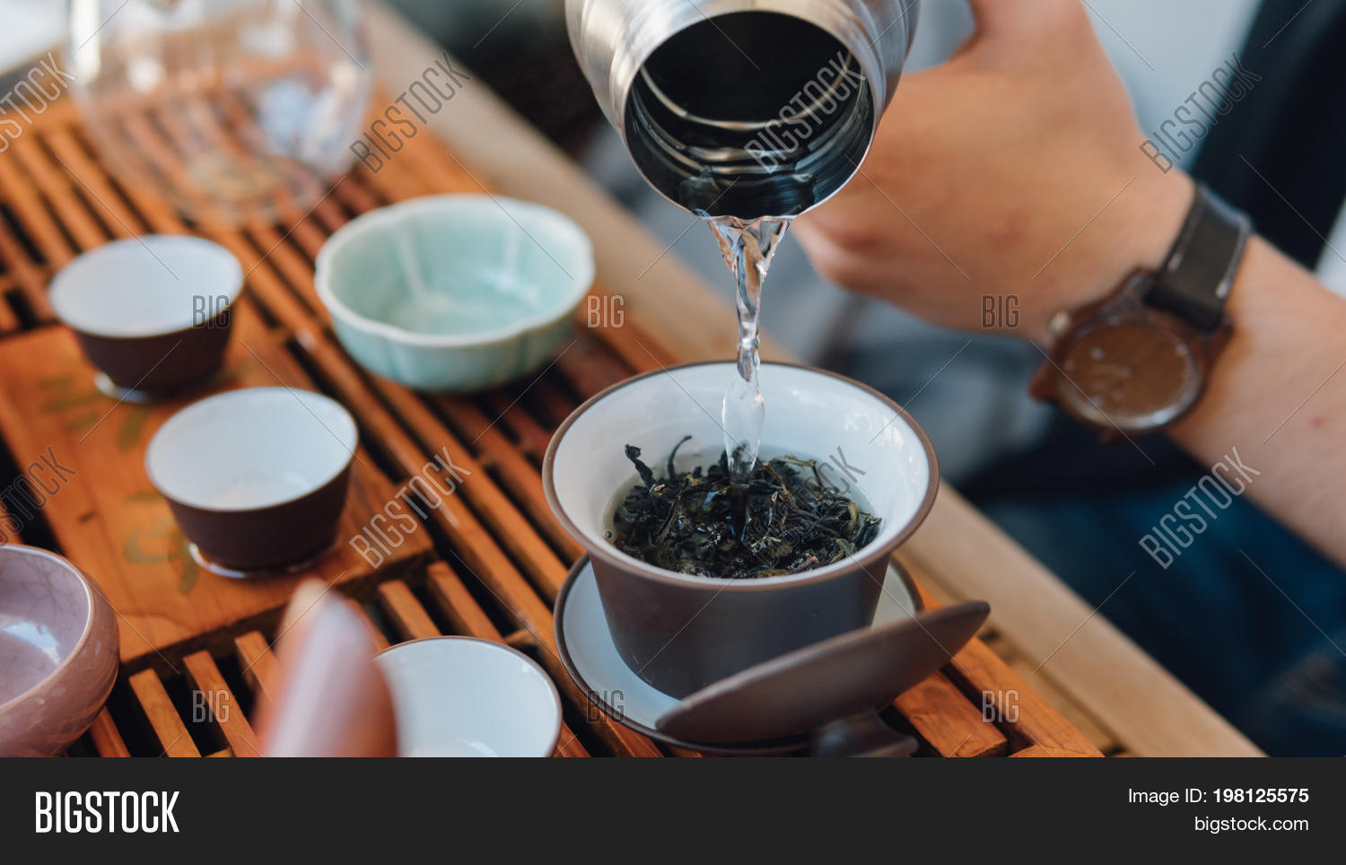 Pouring Chinese Green Image & Photo (Free Trial) Bigstock