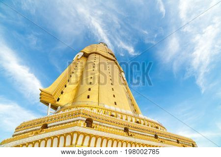 Laykyun Sekkya in Monywa, Myanmar. Bodhi Tataung Standing Buddha is the second tallest statue in the world.