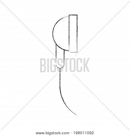 audio earphones isolated icon vector illustration design