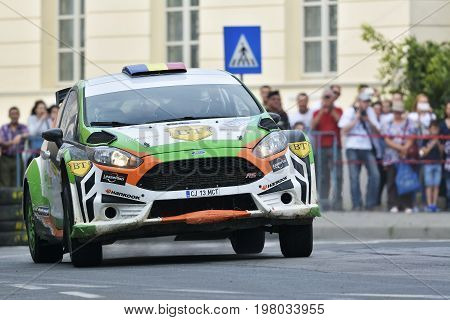 Tulcea, Romania - June 11: Competitors In Danube Delta Rally Stage In National Rally Championship &