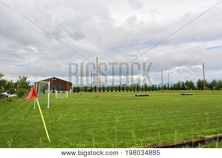 Ghimbav, Brasov, Romania - Agust 3: Soccer Football Training Camp For Kids, Children At Forex Ghimba