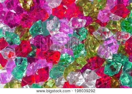 Color Plastic Diamonds