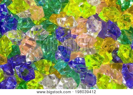 Color Plastic Diamonds