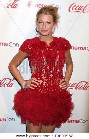 Las Vegas Mär 31: Blake lebhaft in der Cinemacon-Konvention awards Gala-Presseraum bei Caesars Pal